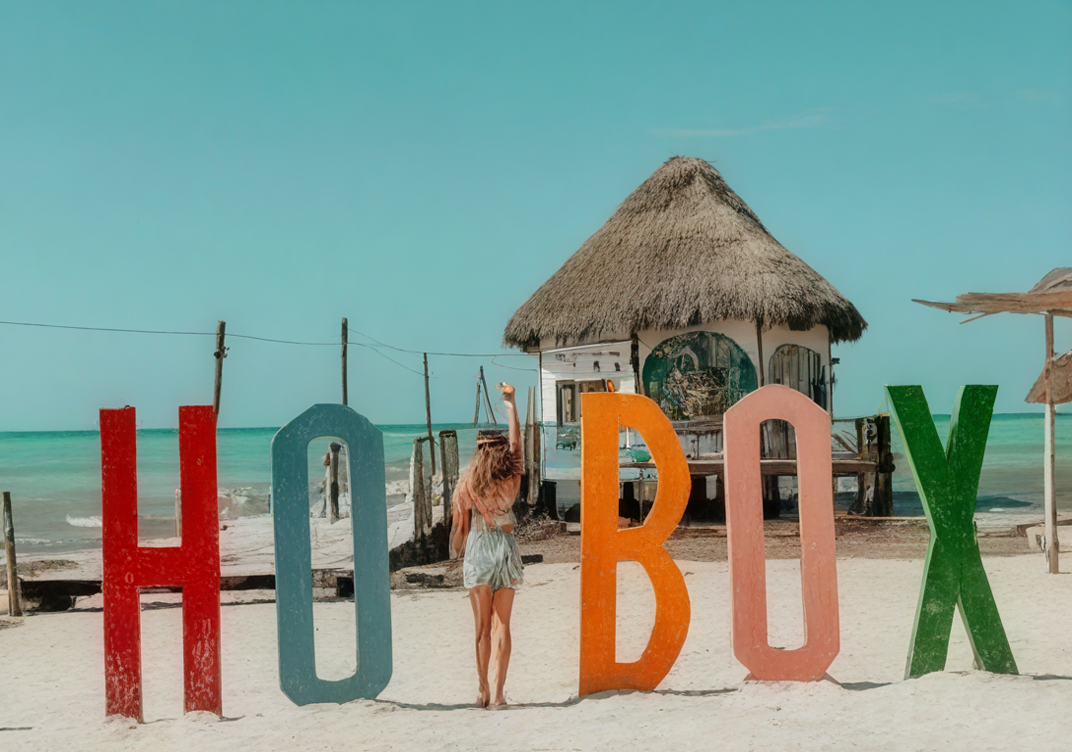 Holbox Sign Wide